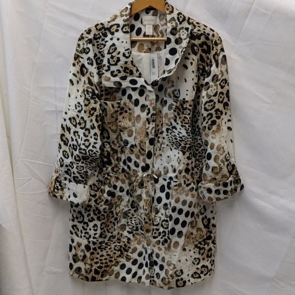 Chico's Jackets & Blazers - Chico's Animal print jacket
